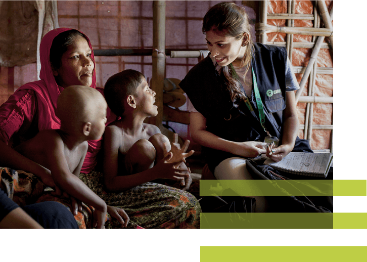 Oxfam's presence and work in Asia