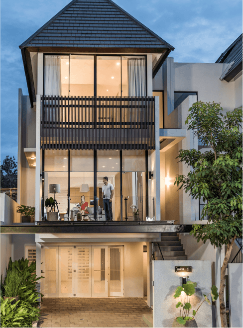 Exterior view of a Quantum housing unit